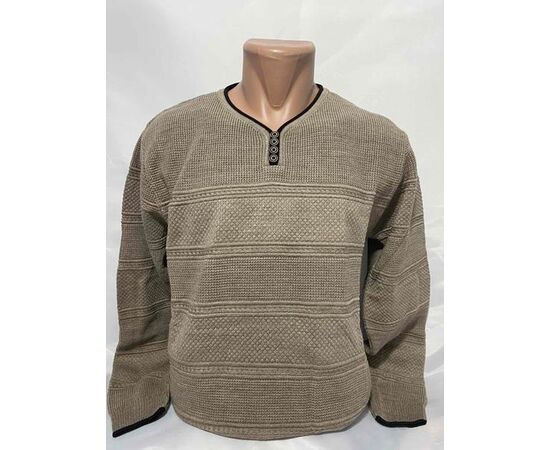 Светр чоловічий SB1200 khaki р.L-2XL "Sabihina" недорого оптом від прямого постачальника Светр чоловічий SB1200 khaki р.L-2XL "Sabihina" недорого оптом від прямого постачальника