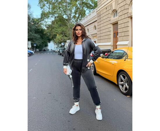 Костюм спортивный женский тёплый 1341 grey р.50-64 "Seven Zikina" недорого оптом от прямого поставщика Фотография Костюм спортивный женский тёплый 1341 grey р.50-64 "Seven Zikina" недорого оптом от прямого поставщика