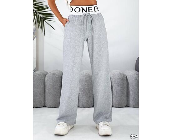 Штани спортивні жіночі 864 l.grey р.42-48 "DORA" недорого оптом від прямого постачальника Штани спортивні жіночі 864 l.grey р.42-48 "DORA" недорого оптом від прямого постачальника