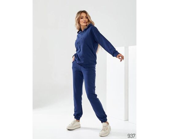Костюм спортивный женский тёплый 937 blue р.42-48 "DORA" недорого оптом от прямого поставщика Фотография Костюм спортивный женский тёплый 937 blue р.42-48 "DORA" недорого оптом от прямого поставщика