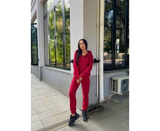 Костюм спортивный женский тёплый 938 red р.42-48 "DORA" недорого оптом от прямого поставщика Фотография Костюм спортивный женский тёплый 938 red р.42-48 "DORA" недорого оптом от прямого поставщика