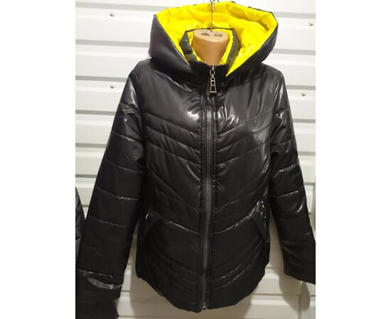 Куртка женская демисезонная 425 black-yellow р.48-54 "Svetlana" недорого оптом от прямого поставщика Фотография Куртка женская демисезонная 425 black-yellow р.48-54 "Svetlana" недорого оптом от прямого поставщика