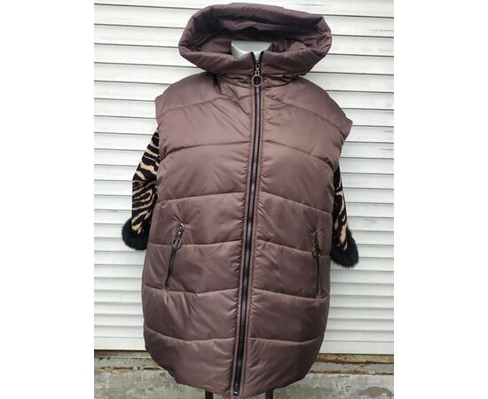 Жилетка женская 595 brown р.52-58 "Svetlana" недорого оптом от прямого поставщика Фотография Жилетка женская 595 brown р.52-58 "Svetlana" недорого оптом от прямого поставщика