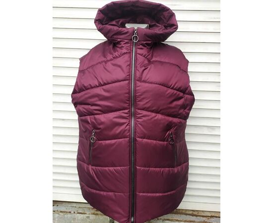 Жилетка жіноча 595 wine р.52-58 "Svetlana" недорого оптом від прямого постачальника Жилетка жіноча 595 wine р.52-58 "Svetlana" недорого оптом від прямого постачальника