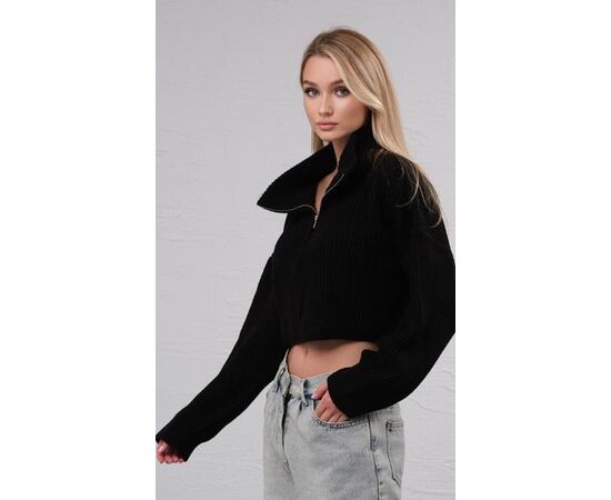 Светр жіночий LR429 black р.42-48 "Lora" недорого оптом від прямого постачальника Светр жіночий LR429 black р.42-48 "Lora" недорого оптом від прямого постачальника