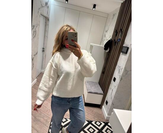 Свитер женский LR440 white р.42-48 "Lora" недорого оптом от прямого поставщика Фотография Свитер женский LR440 white р.42-48 "Lora" недорого оптом от прямого поставщика