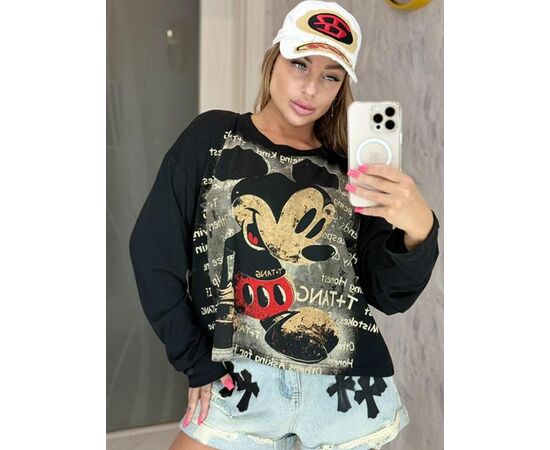 Светр жіночий LR461 black р.one size "Lora" недорого оптом від прямого постачальника Светр жіночий LR461 black р.one size "Lora" недорого оптом від прямого постачальника