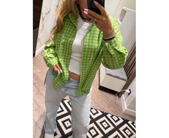 Сорочка жіноча LR469 green р.42-48 "Lora" недорого оптом від прямого постачальника Сорочка жіноча LR469 green р.42-48 "Lora" недорого оптом від прямого постачальника