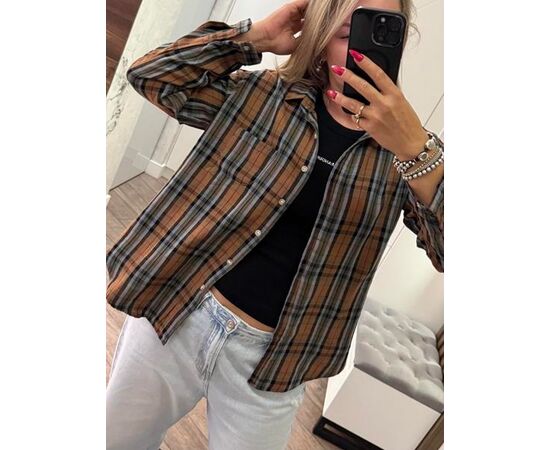 Сорочка жіноча LR470 brown р.42-46 "Lora" недорого оптом від прямого постачальника Сорочка жіноча LR470 brown р.42-46 "Lora" недорого оптом від прямого постачальника