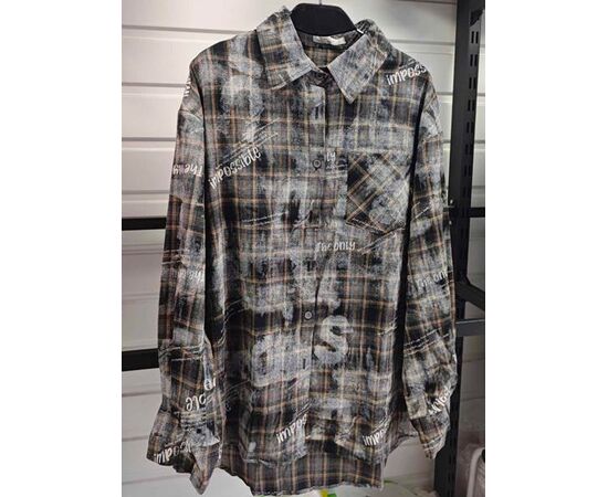 Сорочка жіноча LR480 d.grey р.42-48 "Lora" недорого оптом від прямого постачальника Сорочка жіноча LR480 d.grey р.42-48 "Lora" недорого оптом від прямого постачальника