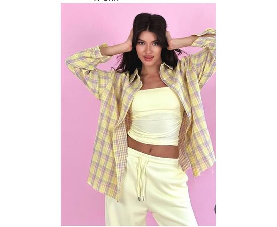 Сорочка жіноча LR486 yellow р.one size "Lora" недорого оптом від прямого постачальника Сорочка жіноча LR486 yellow р.one size "Lora" недорого оптом від прямого постачальника