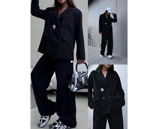 Костюм жіночий LR511 black р.one size "Lora" недорого оптом від прямого постачальника Костюм жіночий LR511 black р.one size "Lora" недорого оптом від прямого постачальника