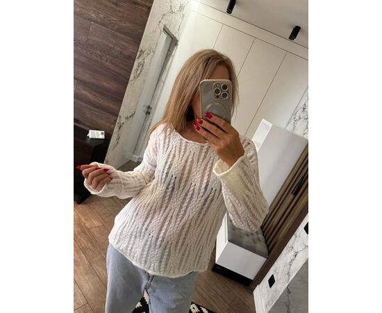 Светр жіночий LR523 white р.one size "Lora" недорого оптом від прямого постачальника Светр жіночий LR523 white р.one size "Lora" недорого оптом від прямого постачальника