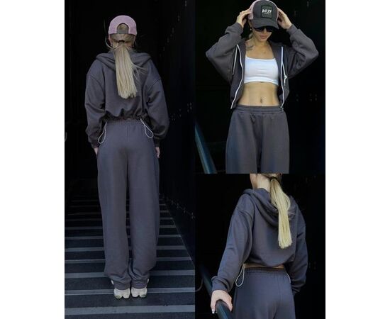 Костюм спортивный женский тёплый LR526 black р.one size "Lora" недорого оптом от прямого поставщика Фотография Костюм спортивный женский тёплый LR526 black р.one size "Lora" недорого оптом от прямого поставщика