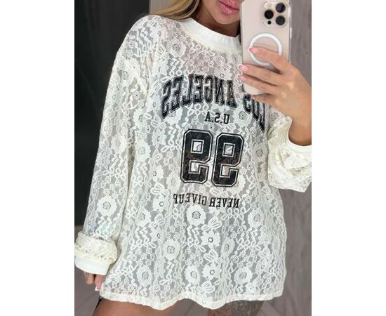 Светр жіночий LR535 white р.one size "Lora" недорого оптом від прямого постачальника Светр жіночий LR535 white р.one size "Lora" недорого оптом від прямого постачальника