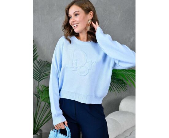 Светр жіночий LR567 l.blue р.one size "Lora" недорого оптом від прямого постачальника Светр жіночий LR567 l.blue р.one size "Lora" недорого оптом від прямого постачальника