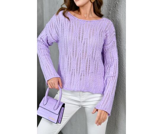 Светр жіночий LR578 lilac р.one size "Lora" недорого оптом від прямого постачальника Светр жіночий LR578 lilac р.one size "Lora" недорого оптом від прямого постачальника