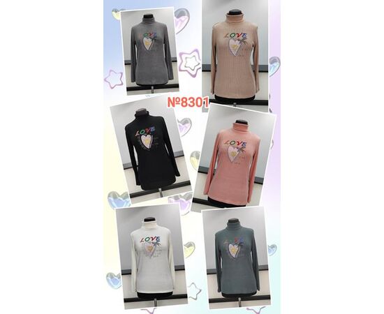 Гольф жіночий 3801 mix р.3XL-6XL "Desselil" недорого оптом від прямого постачальника Гольф жіночий 3801 mix р.3XL-6XL "Desselil" недорого оптом від прямого постачальника