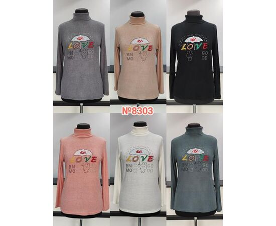 Гольф жіночий 8303 mix р.3XL-6XL "Desselil" недорого оптом від прямого постачальника Гольф жіночий 8303 mix р.3XL-6XL "Desselil" недорого оптом від прямого постачальника