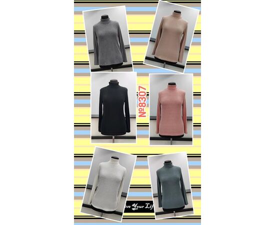 Гольф жіночий 8307 mix р.3XL-6XL "Desselil" недорого оптом від прямого постачальника Гольф жіночий 8307 mix р.3XL-6XL "Desselil" недорого оптом від прямого постачальника