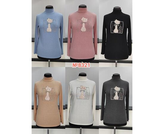 Гольф жіночий 8321 mix р.3XL-6XL "Desselil" недорого оптом від прямого постачальника Гольф жіночий 8321 mix р.3XL-6XL "Desselil" недорого оптом від прямого постачальника