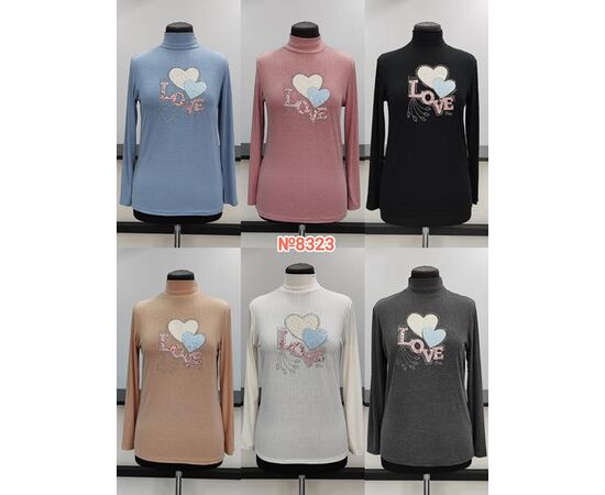 Гольф жіночий 8323 mix р.3XL-6XL "Desselil" недорого оптом від прямого постачальника Гольф жіночий 8323 mix р.3XL-6XL "Desselil" недорого оптом від прямого постачальника