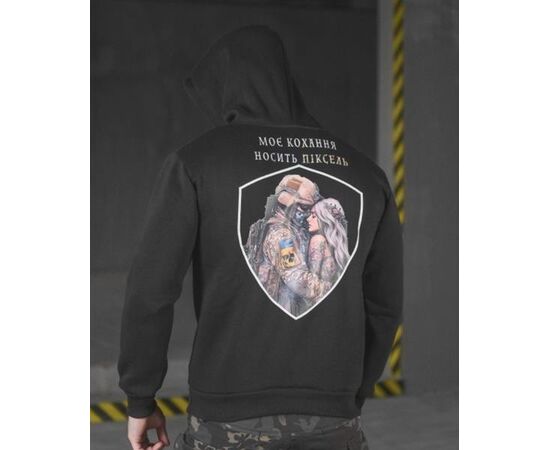 Худи мужской 1185 black р.M-3XL "Madoka" недорого оптом от прямого поставщика Фотография Худи мужской 1185 black р.M-3XL "Madoka" недорого оптом от прямого поставщика