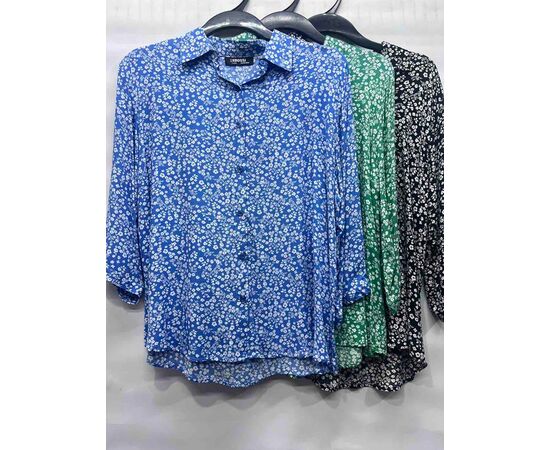 Сорочка жіноча E661 blue р.48-50 "Emsweekis" недорого оптом від прямого постачальника Сорочка жіноча E661 blue р.48-50 "Emsweekis" недорого оптом від прямого постачальника