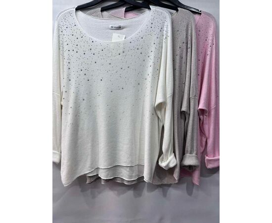 Свитер женский E683 pink р.50-54 "Emsweekis" недорого оптом от прямого поставщика Фотография Свитер женский E683 pink р.50-54 "Emsweekis" недорого оптом от прямого поставщика