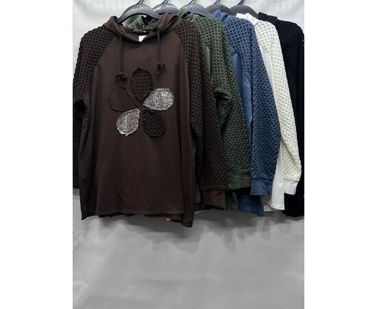 Свитер женский E692 black р.52-56 "Emsweekis" недорого оптом от прямого поставщика Фотография Свитер женский E692 black р.52-56 "Emsweekis" недорого оптом от прямого поставщика