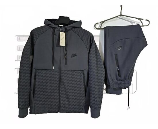 Костюм спортивный мужской J100 black р.M-3XL "Jiher" недорого оптом от прямого поставщика Фотография Костюм спортивный мужской J100 black р.M-3XL "Jiher" недорого оптом от прямого поставщика