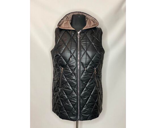 Жилетка женская K155 black р.50-60 "Kirgiz" недорого оптом от прямого поставщика Фотография Жилетка женская K155 black р.50-60 "Kirgiz" недорого оптом от прямого поставщика