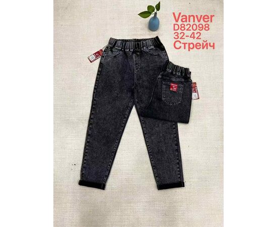Джинсы женские D82098 black р.32-42 "Vanver" недорого оптом от прямого поставщика Фотография Джинсы женские D82098 black р.32-42 "Vanver" недорого оптом от прямого поставщика