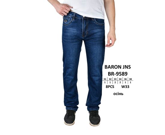 Джинси чоловічі BR-9589 blue р.31-38 "God Baron" недорого оптом від прямого постачальника Джинси чоловічі BR-9589 blue р.31-38 "God Baron" недорого оптом від прямого постачальника