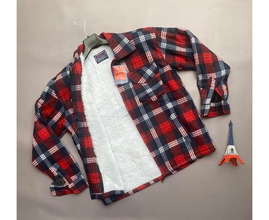 Сорочка чоловіча тепла VE0117 red р.M-4XL "Annet" недорого оптом від прямого постачальника Сорочка чоловіча тепла VE0117 red р.M-4XL "Annet" недорого оптом від прямого постачальника