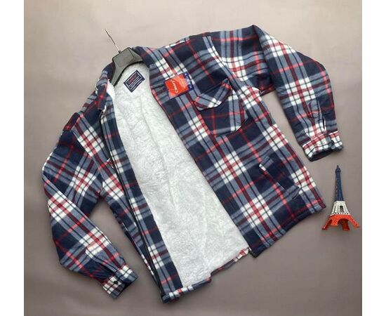 Сорочка чоловіча тепла VE0117-1 navy р.M-4XL "Annet" недорого оптом від прямого постачальника Сорочка чоловіча тепла VE0117-1 navy р.M-4XL "Annet" недорого оптом від прямого постачальника