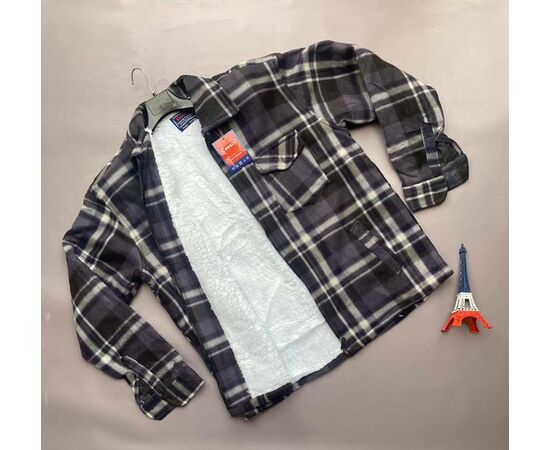 Сорочка чоловіча тепла VE0117-3 black р.M-4XL "Annet" недорого оптом від прямого постачальника Сорочка чоловіча тепла VE0117-3 black р.M-4XL "Annet" недорого оптом від прямого постачальника