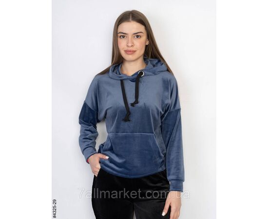 Худі жіночий велюр напівбатал (10цв) "NOWEMBER" недорого от прямого поставщика, зображення 5 Худі жіночий велюр напівбатал (10цв) "NOWEMBER" недорого от прямого поставщика, зображення 5