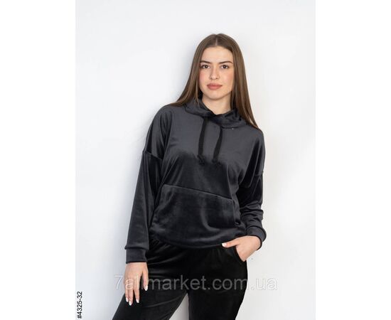 Худі жіночий велюр напівбатал (10цв) "NOWEMBER" недорого от прямого поставщика, зображення 6 Худі жіночий велюр напівбатал (10цв) "NOWEMBER" недорого от прямого поставщика, зображення 6