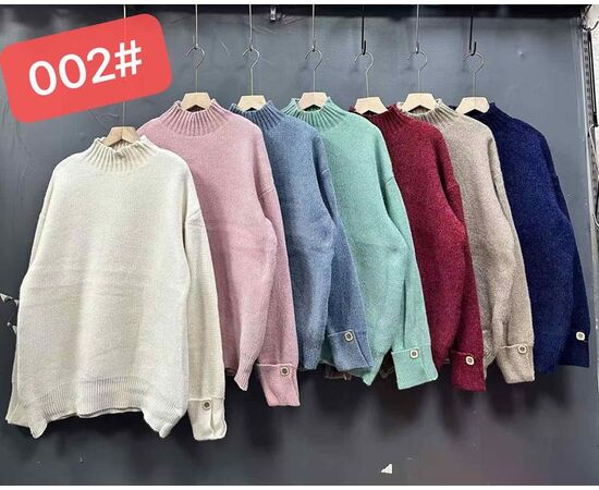 Светр жіночий 002 mix р.50-54 "PALMIRA" недорого оптом від прямого постачальника Светр жіночий 002 mix р.50-54 "PALMIRA" недорого оптом від прямого постачальника