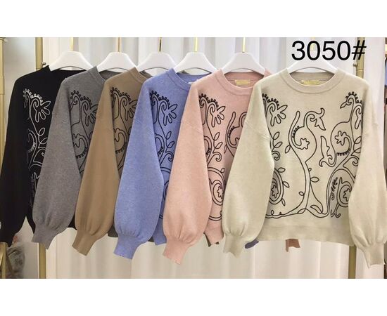 Свитер женский 3050 mix р.48-52 "PALMIRA" недорого оптом от прямого поставщика Фотография Свитер женский 3050 mix р.48-52 "PALMIRA" недорого оптом от прямого поставщика