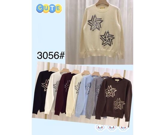 Свитер женский 3056 mix р.48-52 "PALMIRA" недорого оптом от прямого поставщика Фотография Свитер женский 3056 mix р.48-52 "PALMIRA" недорого оптом от прямого поставщика