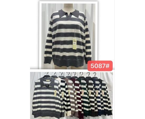 Свитер женский 5087 mix р.54-58 "PALMIRA" недорого оптом от прямого поставщика Фотография Свитер женский 5087 mix р.54-58 "PALMIRA" недорого оптом от прямого поставщика