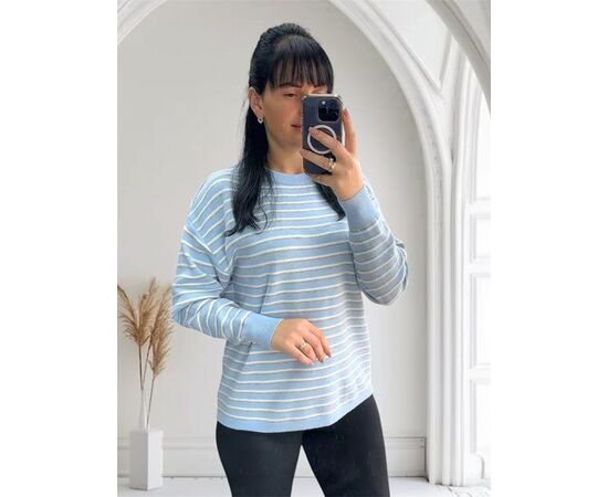 Свитер женский 25501 l.blue р.46-52 "PULSE" недорого оптом от прямого поставщика Фотография Свитер женский 25501 l.blue р.46-52 "PULSE" недорого оптом от прямого поставщика