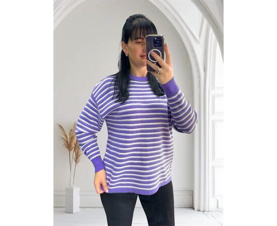 Свитер женский 25501 purple р.46-52 "PULSE" недорого оптом от прямого поставщика Фотография Свитер женский 25501 purple р.46-52 "PULSE" недорого оптом от прямого поставщика