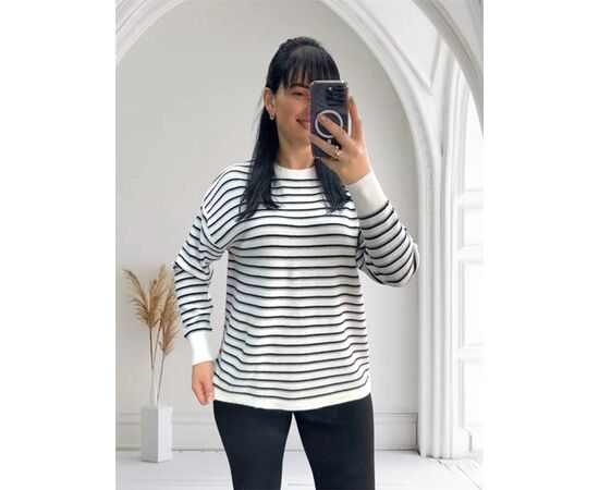 Свитер женский 25501 white р.46-52 "PULSE" недорого оптом от прямого поставщика Фотография Свитер женский 25501 white р.46-52 "PULSE" недорого оптом от прямого поставщика