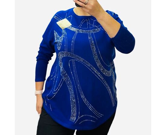 Светр жіночий 25224 blue р.56-60 "Elena&Vika" недорого оптом від прямого постачальника Светр жіночий 25224 blue р.56-60 "Elena&Vika" недорого оптом від прямого постачальника