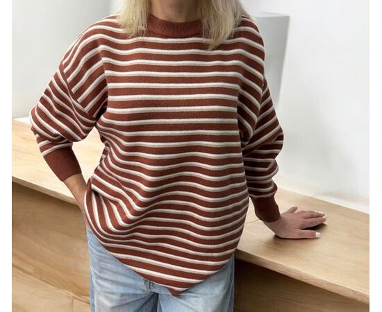 Свитер женский 25501 brown р.46-56 "Elena&Vika" недорого оптом от прямого поставщика Фотография Свитер женский 25501 brown р.46-56 "Elena&Vika" недорого оптом от прямого поставщика