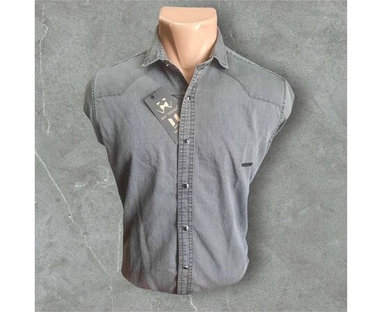 Сорочка чоловіча 6597 grey р.S-2XL "ROLADA" недорого оптом від прямого постачальника Сорочка чоловіча 6597 grey р.S-2XL "ROLADA" недорого оптом від прямого постачальника