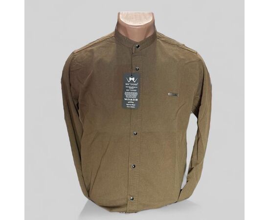 Сорочка чоловіча 6602 brown р.S-2XL "ROLADA" недорого оптом від прямого постачальника Сорочка чоловіча 6602 brown р.S-2XL "ROLADA" недорого оптом від прямого постачальника